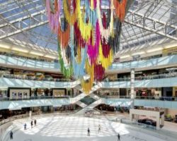 Art installation by the Color Condition at Galleria Dallas