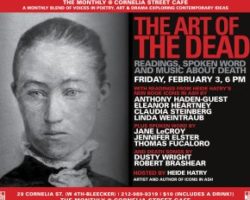 THE ART OF THE DEAD: ICONS IN ASH – Book Party: Readings, Performances and Music about Death